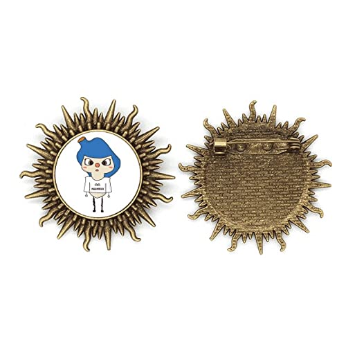Broche en métal Verseau Uranus pour réparer le style d'une veste terne