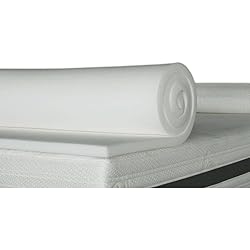 Topper 2 Cm Ventadecolchones.com - Plancha de Viscoelástica 90x190 cm de 3 cm de Grosor para Topper cubrecolchón