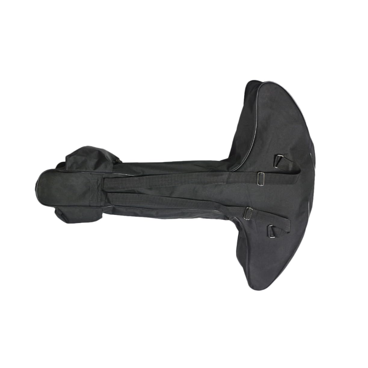 Kisangel Shape Bag Large Capacity Canvas Backpack with Pockets for Outdoor Storage -wear Design Multi-Purpose Side Pockets Comfortable Carrying Black