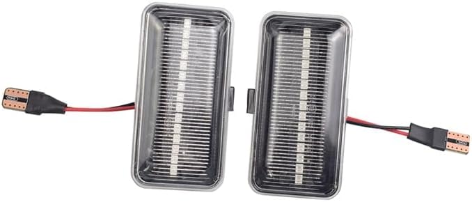 2pcs Dynamic Side Marker Signal Light Indicator Lamps For Passat B3 For Vento For Jetta A2 A3 For Golf 2 3 For Seat For Ibiza For Cordoba 1(Dynamic Crystel Type)