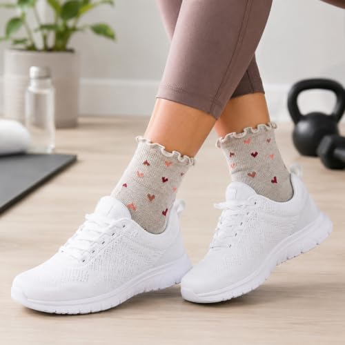 Image of Dr. Motion Compression Quarter Socks For Women With Enhanced Cushion And Breathable Arch Support 6 Pairs