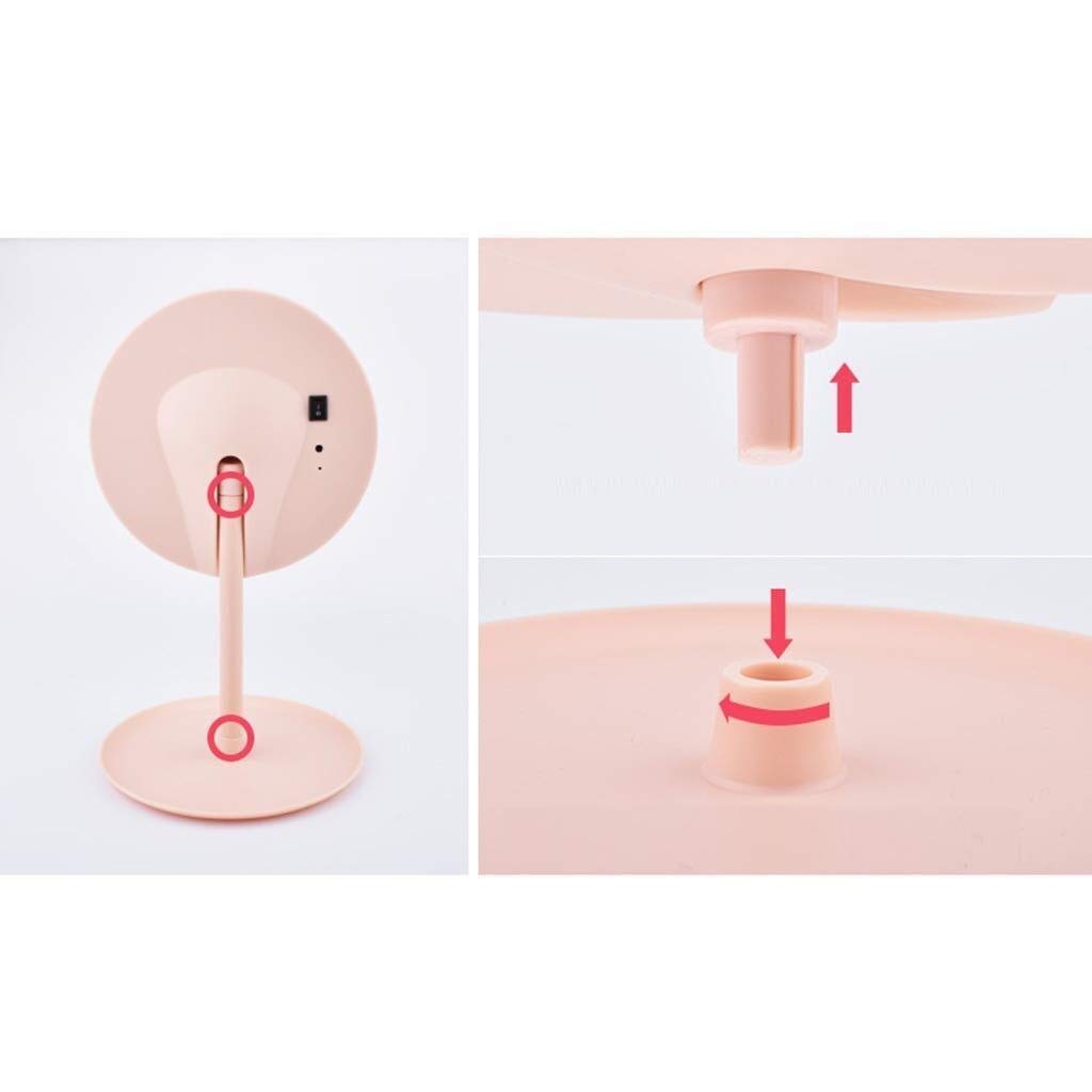 Beauty Fill Light lusterka do makijażu przenośne oświetlone dekoracje księżniczki lusterka plastikowe plastikowe pokoje w akademiku Edroom wielofunkcyjne lusterka kosmetyczne