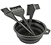 JFFX 4 Pcs Hair Dye Color Brush and Bowl Set, Includes Mixing Bowl, Tint Comb and Brushes, Professional Salon Highlighting Tools for Hair Dyeing