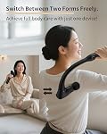 Convertible Muscle Relaxer Gun for Back/Neck, 10mm Deep Tissue Relax Gun with Detachable Extended Handle, Gift for Women Men, Vitalshe