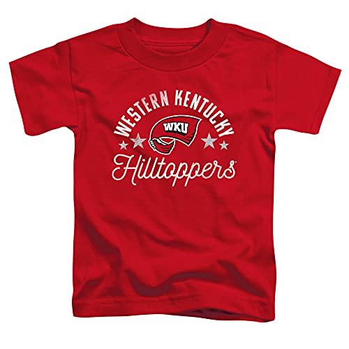 Western Kentucky University Official Hilltoppers Unisex Toddler T Shirt,Red, 3