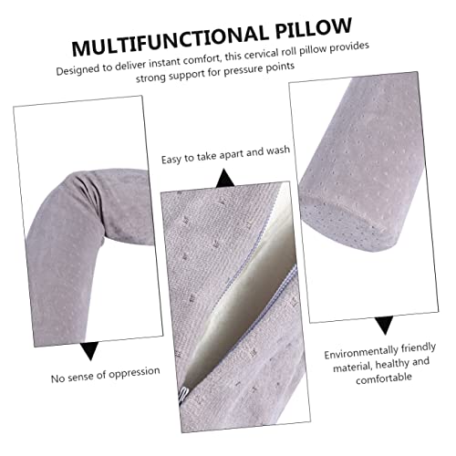 Oreiller à mémoire de forme pour nuque Homoyoyo, coussin cervical roulé pour lit et voyage
