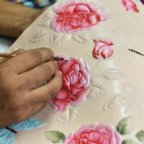 Image of Anuschka Women's Original Hand-Painted Genuine Leather Large Zip Top Tote