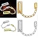 Slide Latch,Gate Bolt Lock, Sliding Door, Stainless Steel Safety Guard Chain Security Locks Cabinet DIYOffice Tools Gold Silver (C(Silver)