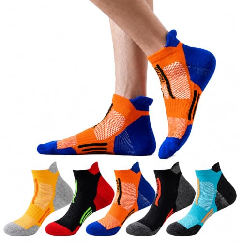 Image of Pure Cotton Sports Men's Ankle Socks 5 Pairs