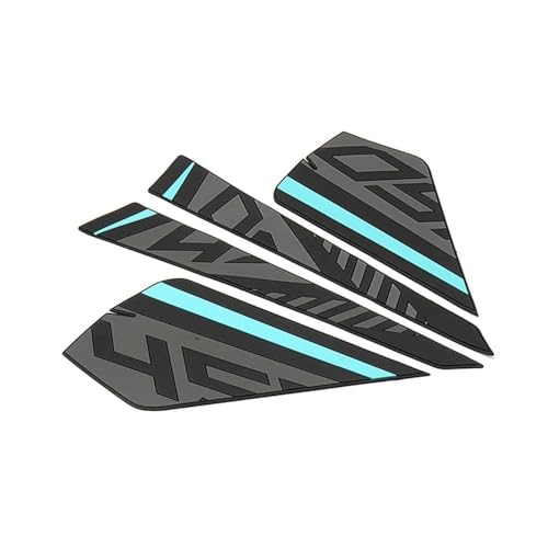 Autocollants poignée de genou moto 450 SR | Grip de réservoir antidérapant protection cyan