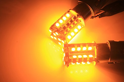 Bslighting 2X 581 Py21W Bau15S 40 Smd Amber Led Sidelight Indicator Brake Signal Light Bulb #TOP3