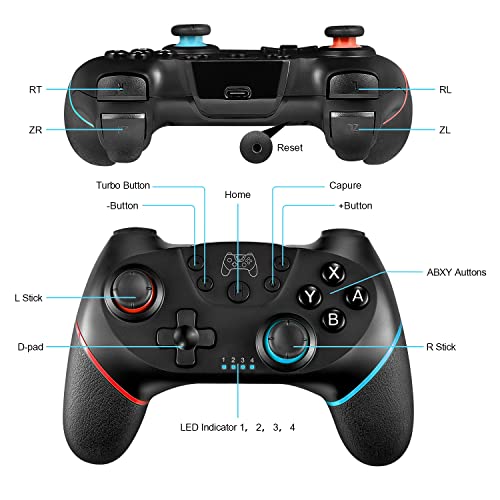 Deepdawn Switch Controller,Wireless Pro Controller Gamepad Replacement For Nintendo Switch/Switch Lite/Switch Oled #TOP1