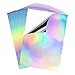 Lot de 10 feuilles de papier autocollant holographique A4 imprimable en vinyle Séchage rapide Imperméable vinyle arc-en-ciel papier pour imprimante à jet d'encre et laser