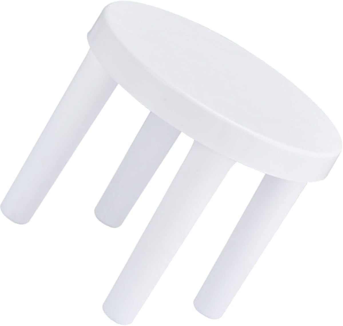 Uonlytech Non-Skid Three-Legged Stool Thickened Round Small Step Stool 25Cm X 21Cm Anti-Slip Footstool for Bathroom and Living Room Use for Home and Travel