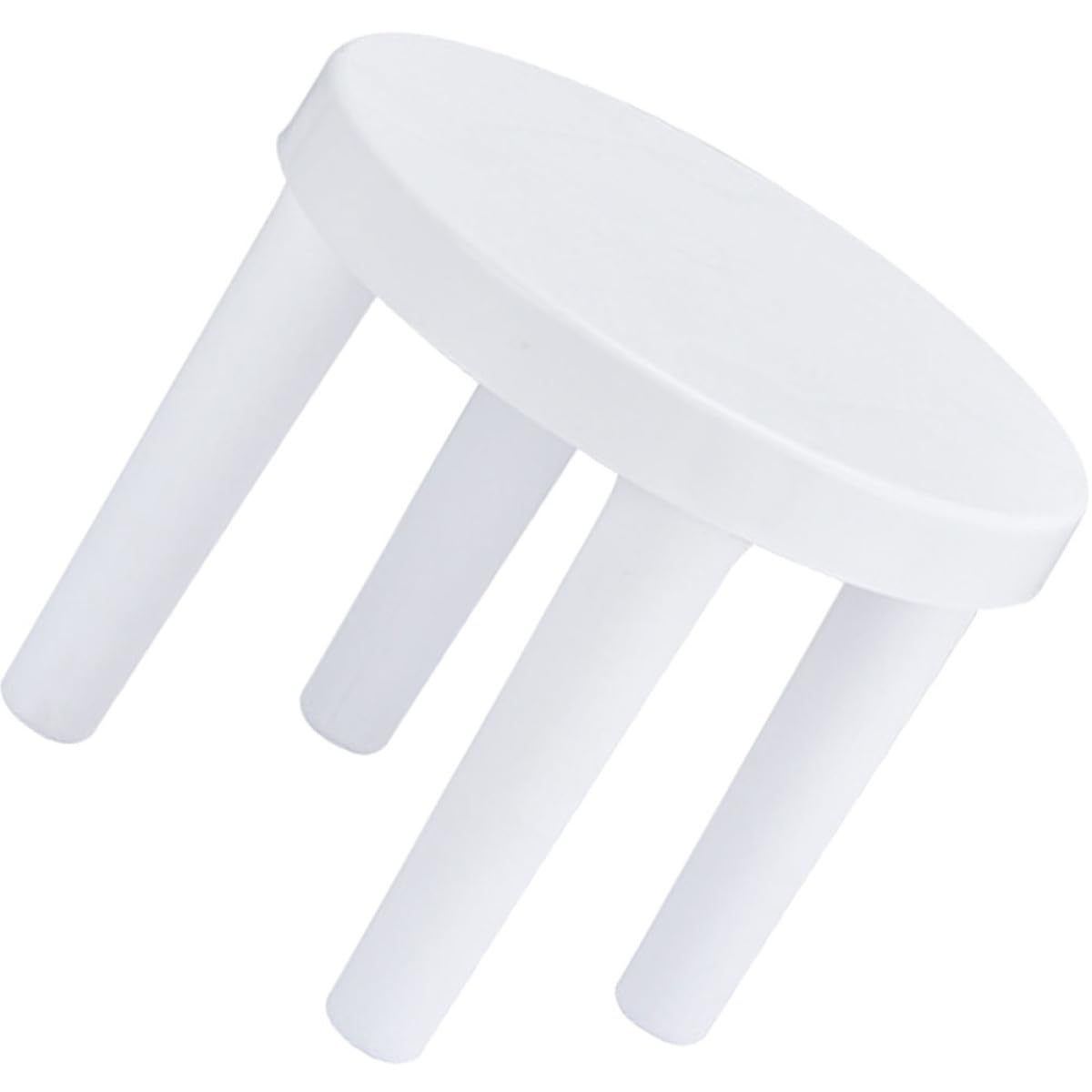 Uonlytech Non-Skid Three-Legged Stool Thickened Round Small Step Stool 25Cm X 21Cm Anti-Slip Footstool for Bathroom and Living Room Use for Home and Travel