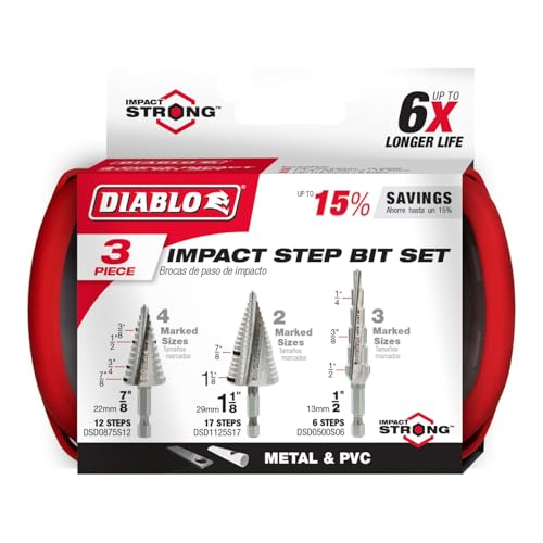 Diablo Impact Strong Step Drill Bit Set