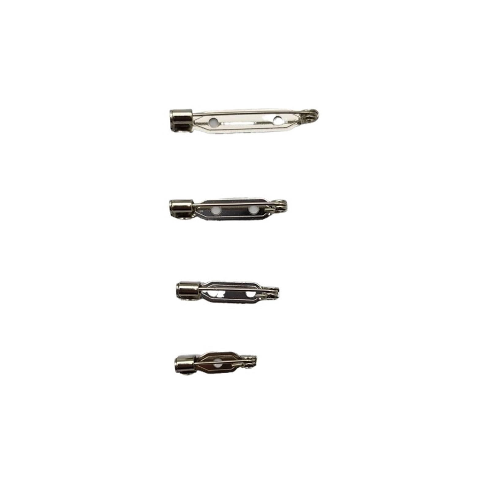 magnetyczne zapięcia do broszek, agrafki, Broszka z podstawą, uchwyt na identyfikator, 10 sztuk, różne rozmiary, złoto, stal nierdzewna, żelazo(Iron,15mm)