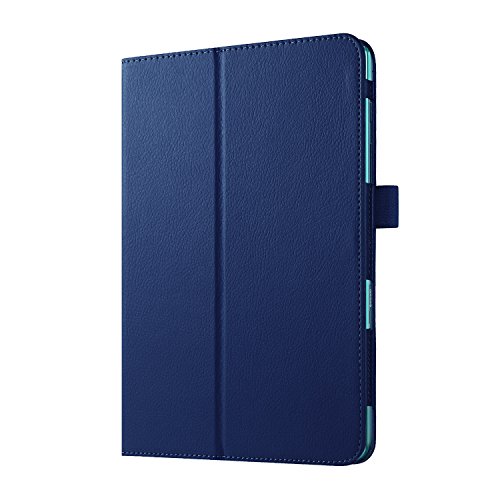 Asng Samsung Galaxy Tab A 8.0 2015 Case - Slim Folding Cover Case With Auto Wake/Sleep And Stylus Pen Loop For Galaxy Tab A 8.0 Tablet Sm-T350 2015 Release (Not Fits 2017 Tab A 8.0) (Drak Blue) #TOP2