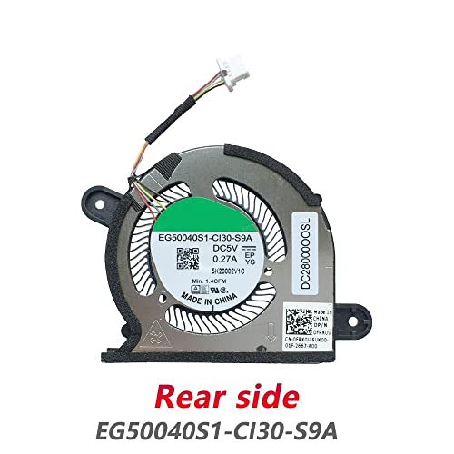 MSRAO EG50040S1-CI30-S9A EG50040S1-CI40-S9A Ventilador de refrigeração compatível para Dell XPS 9300