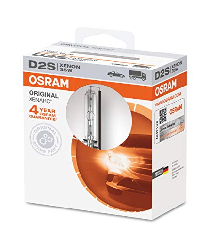 OSRAM XENARC ORIGINAL D2S HID Bombilla de descarga xenón, lámpara de descarga, calidad OEM, OEM, 66240-1SCB, caja de tapa blanda (1 lámpara)