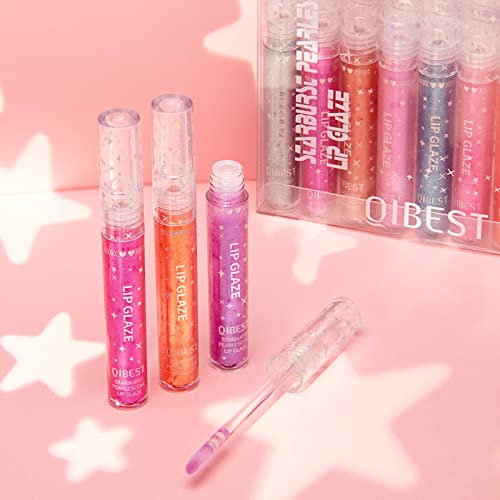 Joyeee Glitter Lip Gloss Shimmer Lipstick Set, 9PCS Diamond Shimmer Metallic Lipgloss Set, Non-Stick Cup Glitter Lip Glosses Lips Cosmetic for Women Girls, B - Image 3