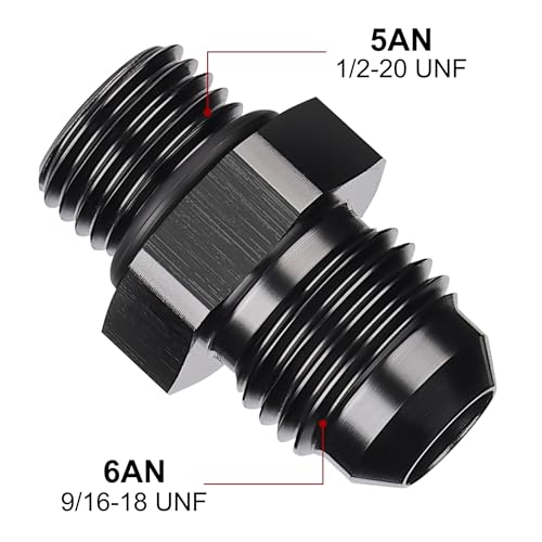 Image of EVIL ENERGY 6AN Flare to AN5 ORB Male O-Ring Fitting Adapter