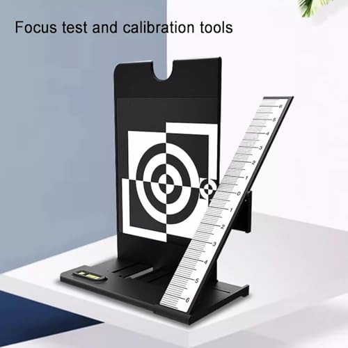 Tabla de calibración de enfoque AF con tarjeta gris de prueba y bolsa 3
