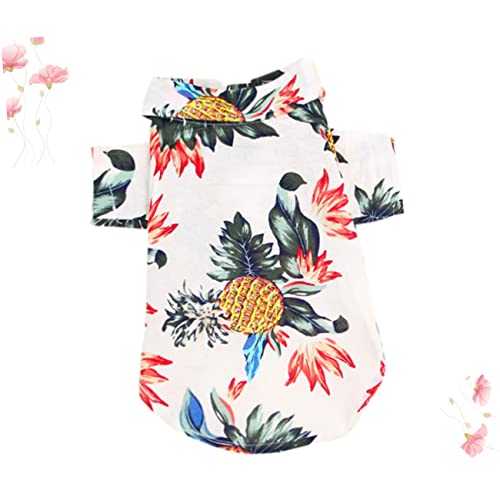 ノーブランド品 クリエイティブな犬のコスチューム ダックスフンド服 わんわん 犬の衣装 犬用ハーネス中型犬 犬パーカー 犬用ハーネス小型犬 繁殖 子犬の衣服 ペットブラウス ペット夏シャツ 白い