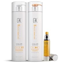 GK HAIR Global Keratin Moisturizing Shampoo & Conditioner 33.8 fl oz, Argan Oil Serum 1.69 fl oz