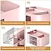 Marbrasse Pen Organizer with 2 Drawer, Multi-Functional Pencil Holder for Desk, Desk Organizers and Accessories with 5 Compartments + Drawer for Office Art Supplies (Pink)