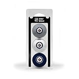 Team Golf NHL Winnipeg Jets 3 Golf Ball Pack Regulation Size Golf Balls, 3 Pack, Full Color Durable Team Imprint