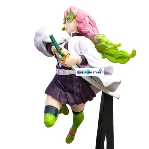 Image of Blue Aura Anime Action Figures Height-19CM PVC Multicolour Anime Action Figures for Anime Fans | Mit-ssuri in Air