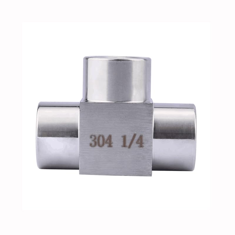 Rosca Métricaho Hembra Bsp Npt, Usu304. 1 Pieza, Acoplamiento Adaptador de Tubería de Alta Presión de 3 Vías en T./Female Thread/M22*1.5_Thread