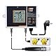 pH-Regler mit Temperaturkompensation, einstellbarer pH-Regelbereich von 4,5 bis 8,5 pH, doppelte Relaisausgabe, einfache Plug-and-Play-Bedienung, pH-Messung für Aquarium und Hydroponiksysteme