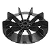Łopatka Wentylatora Sprężarki Powietrza 150 Mm, Silnik do Bezpośredniego Podłączenia do Linii Wał 14 Mm Średnica Zewnętrzna Łopatka Wentylatora z Kulką, Czarna, Plastikowa