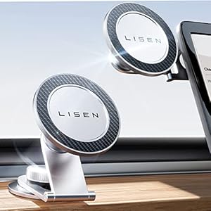 LISEN Tesla Phone Mount Holder, for MagSafe Car Mount [20 Strongest Magnets] Tesla Model 3/Y/X/S Accessories 2023, Adjustable Tesla Accessories Model 3/Y Compatible with iPhone 14 13 12 Pro Max Plus