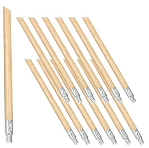 Mango lacado Rubbermaid de madera selecta punta metal lote 12 3