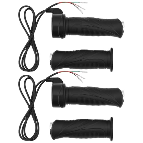 eMagTech 2 Paia Di Acceleratore Bici Elettrica Regolatore Velocità 3 Fili Impugnatura dell'acceleratore A Torsione 24 V/36 V/48 V Acceleratore A Torsione Manubrio 22 Mm Scooter Elettrico Bici