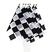 Racing Decorations 25PCS Black & White Checkered Flags and 20 Checkered Racing Flags Balloons