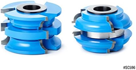 Miniatura 6 de Amana Tool - SC592 2 piezas de carburo con punta de 3 alas y perfil de riel puerta exterior 2-78 diámetro