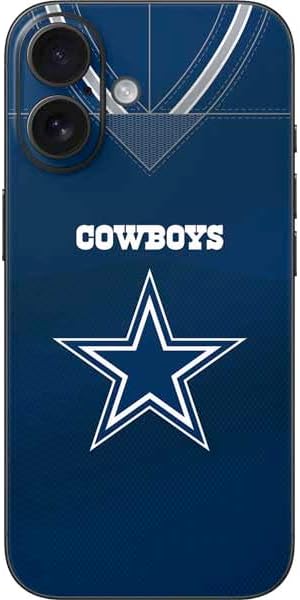 Skinit Decal Phone Skin Compatible with iPhone 16 - Officially Licensed NFL Dallas Cowboys Design
