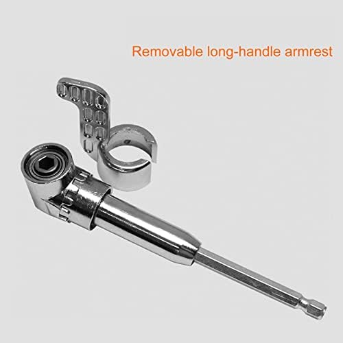 DFGHR 105° Right Angle Driver, Impact Grade Power Hand Tools Driver Sockets Adapter Extension, 1/4 inch/6.35mm Hex Shank Drill Nut Driver Bit