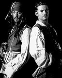 Cinemaflix Pirates of the Caribbean (2003) Johnny Depp, Orlando Bloom Glossy Print 8x10 inches