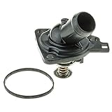 MotoRad 636-170 Integrated Housing Thermostat 170 Degrees Engine Coolant Thermostat Housing Assembly Fits Honda CR-V 07–14 Civic 06–15 Acura TSX 04–08 ILX 13-15 CSX 07-10 19301RAF004; 19301RAF003