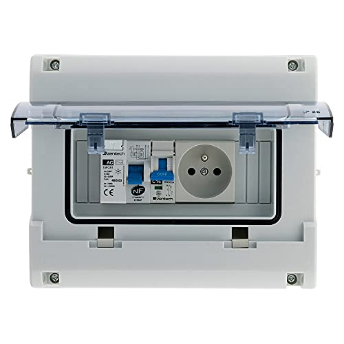 Coffret électrique étanche contre humidité Zenitech boîtier IP65 8 modules - 3