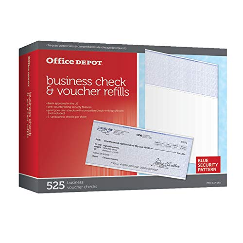Office Depot Standard Check Refill Pack, 1-Part, Pack of 525, 9297