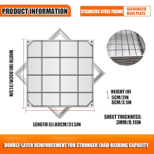 Solutions d'accès durables pour masquer un regard de regard béton 80x80