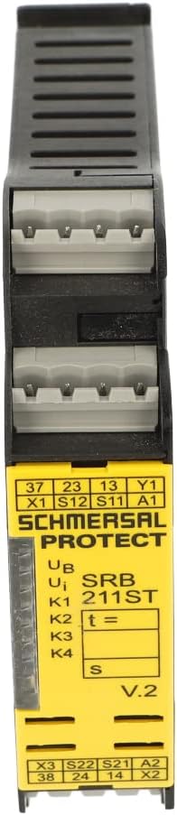 SRB 211ST V.2 | 101208309 | SCHMERSAL Safety Controller 24V, 2 Safety Contacts, Stop 0; 1 Safety Contact, Stop 1