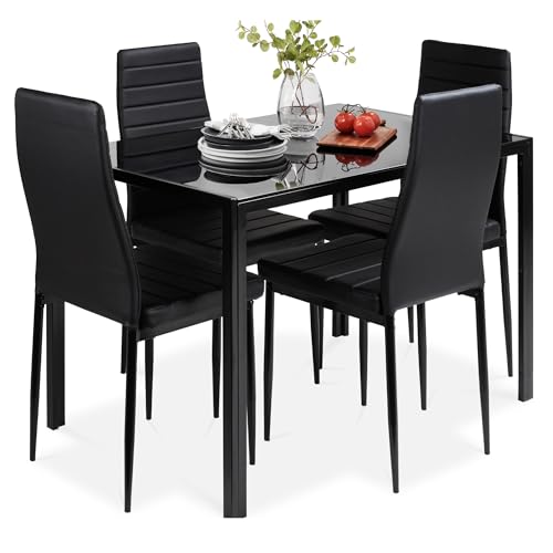 Best Choice Products 5-Piece Glass Dining Set