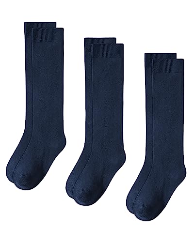 BOOPH Kids Socks Knee High Socks Boys Girls School Uniform Socks Mid Calf Socks 3-14Years